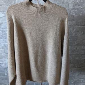 H&M Oatmeal Mock Turtleneck Sweater